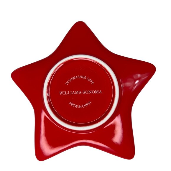 Williams-Sonoma Red Star Cup & Saucer Set Holiday Dessert Espresso Holiday - Picture 5 of 12